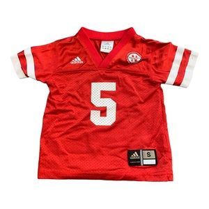 Kids Size Small (2T) Nebraska Huskers Red Jersey Shirt